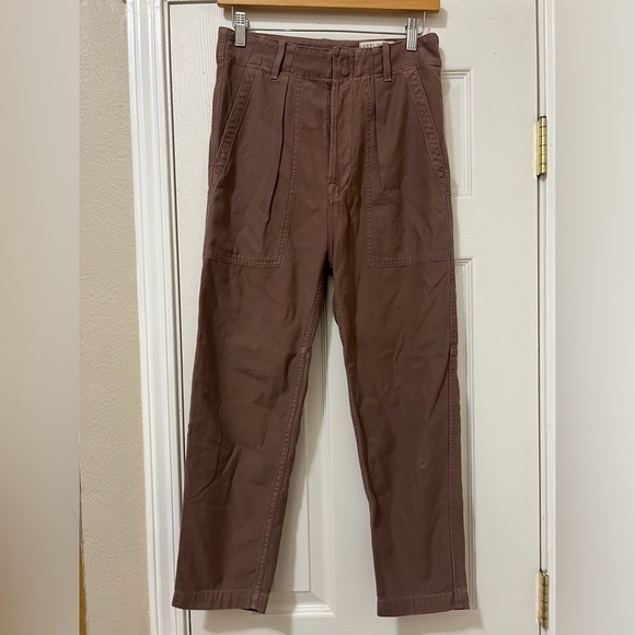 Citizens of Humanity Surplus Harrison Tapered pant Redwood Cargo Trousers sz 24 - Picture 1 of 9